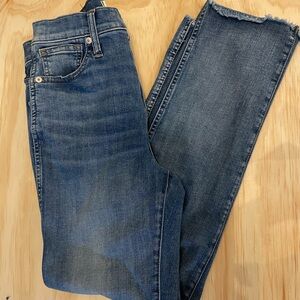 Madewell Women's Straight Leg Blue Jeans